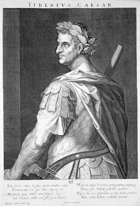 Framed Print : Tiberius, Roman Emperor, (c1590-1629). Artist: Aegidius Sadeler II Framed Print : Tiberius, Roman Emperor, (c1590-1629). Artist: Aegidius Sadeler II