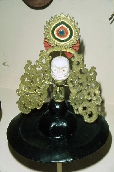 Tibetan Black Hat used in Ritual Black Hat Dance, of pre-Buddhist origin