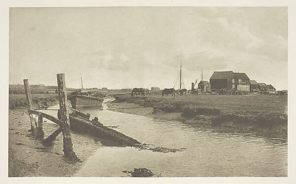 A Tidal River, East Coast, 1880  /  90, printed April 1890. Creator: J. B. B. Wellington