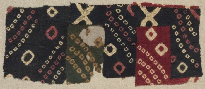 Framed Print : Tie-Dyed Fragment, c. 700-1100 A. D Creator: Unknown Framed Print : Tie-Dyed Fragment, c. 700-1100 A. D Creator: Unknown