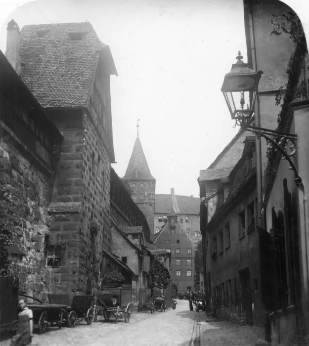 Framed Print : The Tiergartnertor, Nuremberg, Germany, c1900s. Artist: Wurthle & Sons Framed Print : The Tiergartnertor, Nuremberg, Germany, c1900s. Artist: Wurthle & Sons