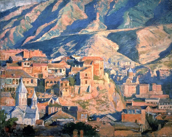 Tiflis, 1918. Artist: Lanceray (Lansere), Evgeny Evgenyevich (1875-1946)