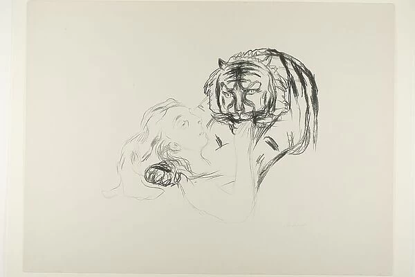 The Tiger, 1908 / 09. Creator: Edvard Munch