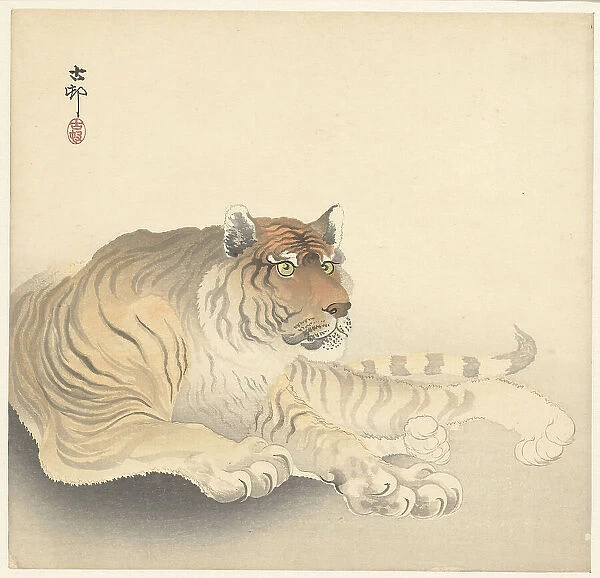 Tiger, 1920-1930. Creator: Ohara, Koson (1877-1945)