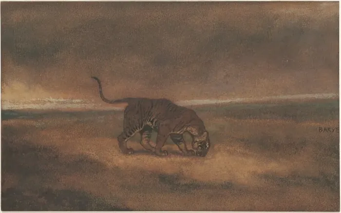Framed Print : Tiger. Creator: Antoine-Louis Barye Framed Print : Tiger. Creator: Antoine-Louis Barye
