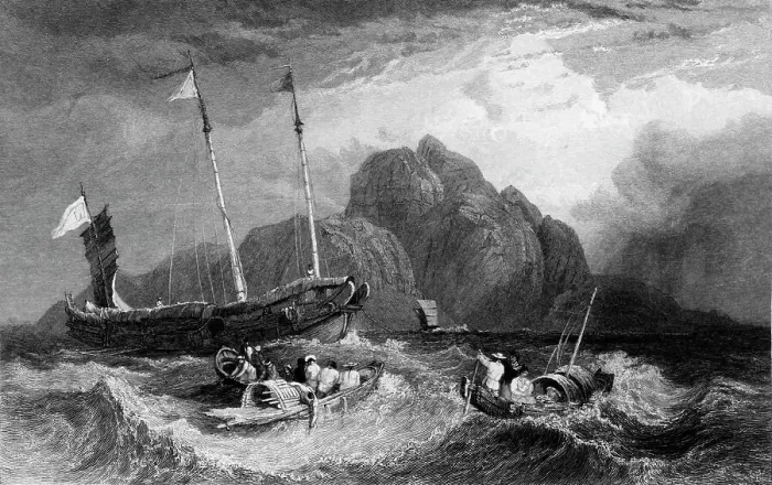 Framed Print : Tiger Island, 1834. Creator: Clarkson Stanfield Framed Print : Tiger Island, 1834. Creator: Clarkson Stanfield