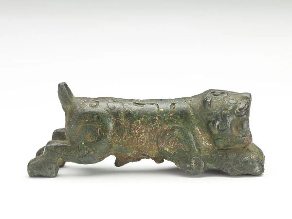 Tiger-shaped ornament, Possibly Han dynasty, 206 BCE-220 CE. Creator: Unknown