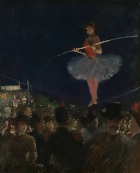 Framed Print : Tight-Rope Walker, c. 1885. Creator: Jean Louis Forain Framed Print : Tight-Rope Walker, c. 1885. Creator: Jean Louis Forain