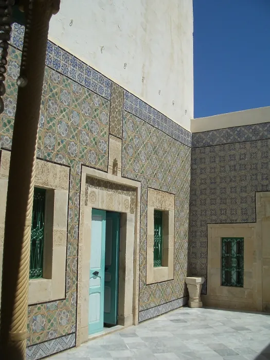 Framed Print : Tiled courtyard, Dar Essid Museum, Sousse, Tunisia, 2009. Creator: Amanda Waite Framed Print : Tiled courtyard, Dar Essid Museum, Sousse, Tunisia, 2009. Creator: Amanda Waite