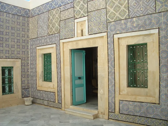 Framed Print : Tiled courtyard, Dar Essid Museum, Sousse, Tunisia, 2009. Creator: Amanda Waite Framed Print : Tiled courtyard, Dar Essid Museum, Sousse, Tunisia, 2009. Creator: Amanda Waite