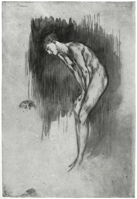Framed Print : Tillie, a Model, 1873 (1904). Artist: James Abbott McNeill Whistler Framed Print : Tillie, a Model, 1873 (1904). Artist: James Abbott McNeill Whistler