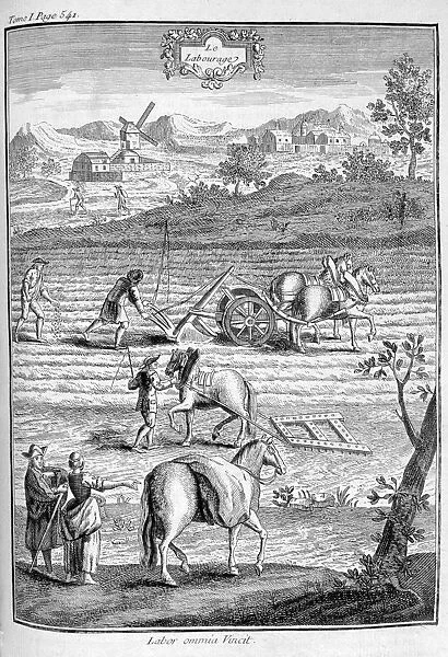 Tilling the land, 1775