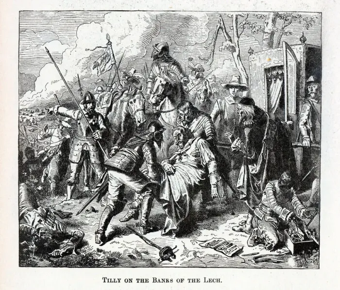 Framed Print : Tilly on the Banks of the Lech, 1882. Artist: Anonymous