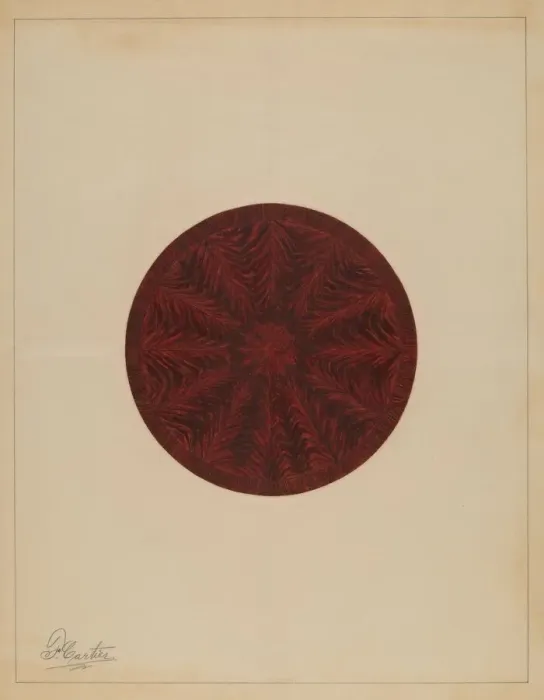 Framed Print : Tilt Table, c. 1937. Creator: Ferdinand Cartier Framed Print : Tilt Table, c. 1937. Creator: Ferdinand Cartier
