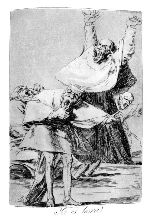 Framed Print : It is time, 1799. Artist: Francisco Goya Framed Print : It is time, 1799. Artist: Francisco Goya