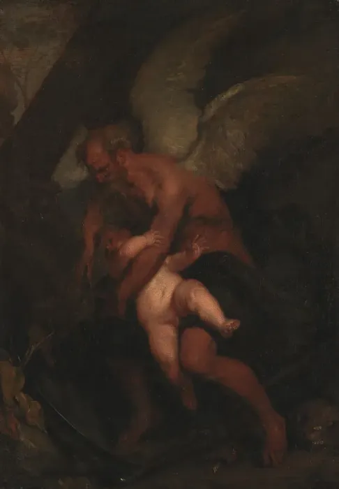 Framed Print : Time Clipping Cupid's Wings, 1614-1641. Creator: Gaspar Netscher Framed Print : Time Clipping Cupid's Wings, 1614-1641. Creator: Gaspar Netscher