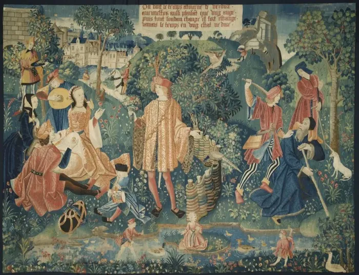 Framed Print : Time (From Chateau de Chaumont Set), 1512-1515. Creator: Unknown Framed Print : Time (From Chateau de Chaumont Set), 1512-1515. Creator: Unknown
