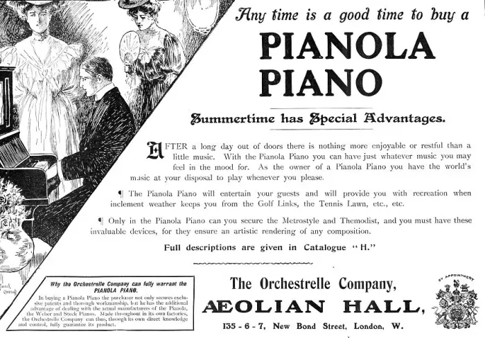 Framed Print : Any time is a good time to buy a Pianola Piano, 1909. Creator: Unknown Framed Print : Any time is a good time to buy a Pianola Piano, 1909. Creator: Unknown