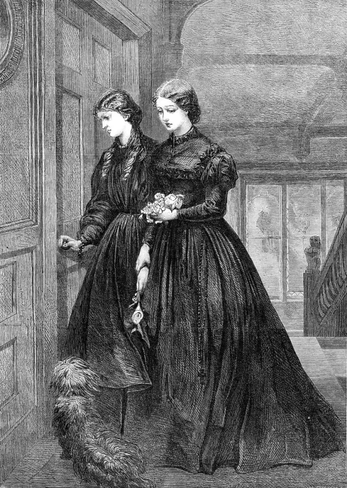 Framed Print : For the Last Time, by Miss E. Osborn, in the Royal Academy Exhibition, 1864. Creator: W Thomas Framed Print : For the Last Time, by Miss E. Osborn, in the Royal Academy Exhibition, 1864. Creator: W Thomas