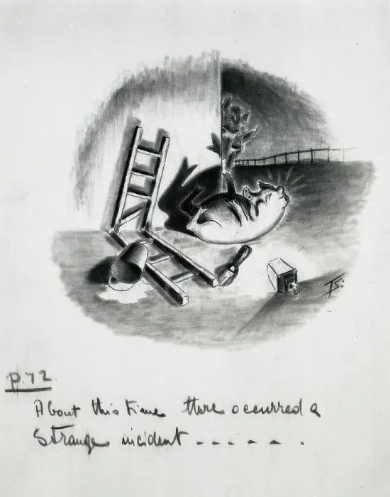 Framed Print : About this time there occurred a strange incident... 1950. Creator: Norman Pett. About this time there occurred a strange incident... 1950. Creator: Norman Pett Framed Print : About this time there occurred a strange incident... 1950. Creator: Norman Pett. About this time there occurred a strange incident... 1950. Creator: Norman Pett