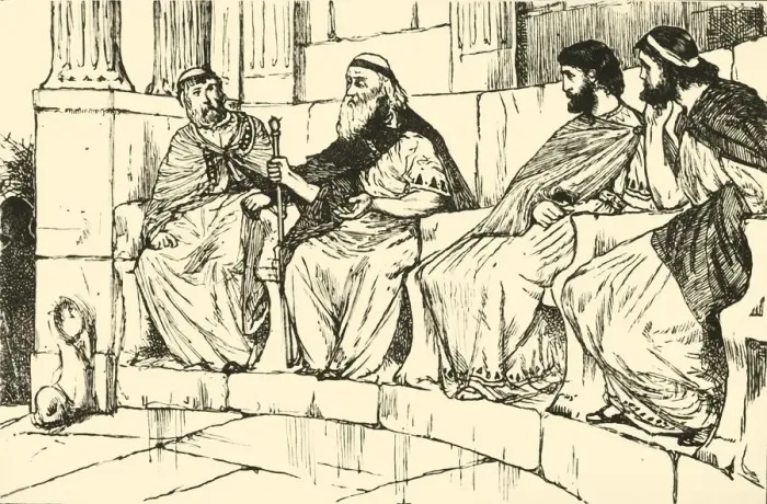 Framed Print : Timelon in the Syracusan Assembly, 1890. Creator: Unknown Framed Print : Timelon in the Syracusan Assembly, 1890. Creator: Unknown