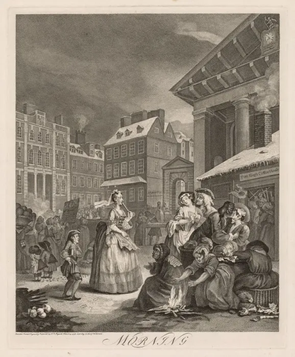 Framed Print : The Four Times of Day, 1738. Creator: William Hogarth (British, 1697-1764) Framed Print : The Four Times of Day, 1738. Creator: William Hogarth (British, 1697-1764)