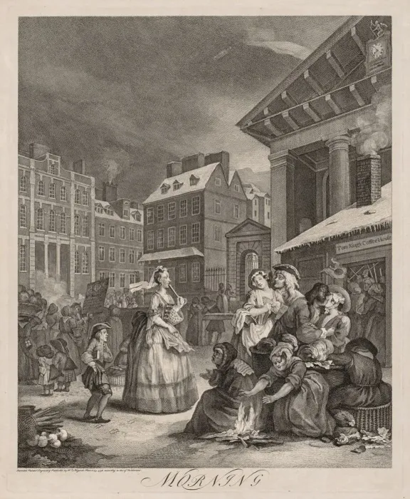 Framed Print : The Four Times of Day, 1738. Creator: William Hogarth (British, 1697-1764) Framed Print : The Four Times of Day, 1738. Creator: William Hogarth (British, 1697-1764)
