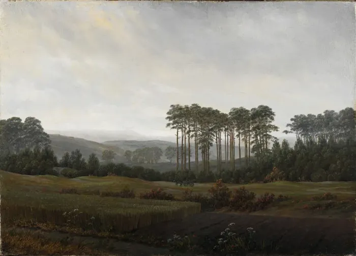 Framed Print : The times of day: The afternoon, 1821-1822. Artist: Friedrich, Caspar David (1774-1840) Framed Print : The times of day: The afternoon, 1821-1822. Artist: Friedrich, Caspar David (1774-1840)