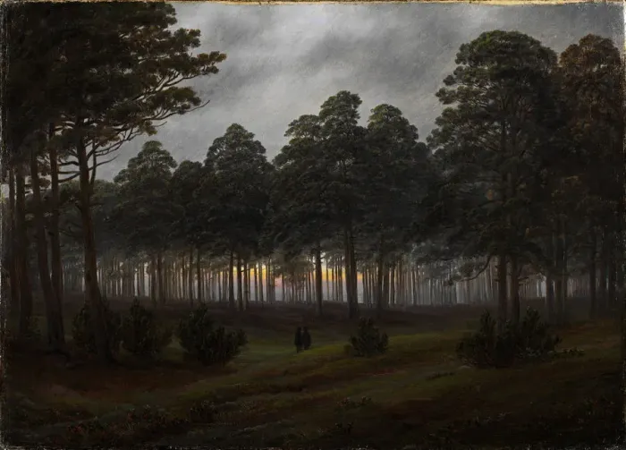 Framed Print : The times of day: The evening, 1821-1822. Artist: Friedrich, Caspar David (1774-1840) Framed Print : The times of day: The evening, 1821-1822. Artist: Friedrich, Caspar David (1774-1840)
