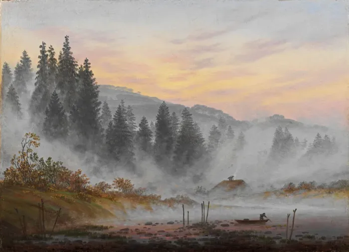 Framed Print : The times of day: The morning, 1821-1822. Artist: Friedrich, Caspar David (1774-1840) Framed Print : The times of day: The morning, 1821-1822. Artist: Friedrich, Caspar David (1774-1840)