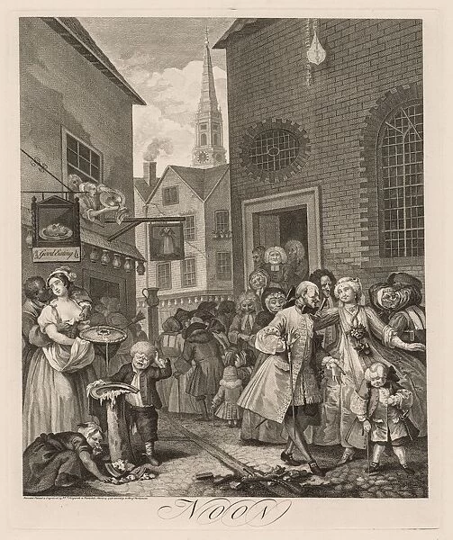 The Four Times of Day: Noon, 1738. Creator: William Hogarth (British, 1697-1764)