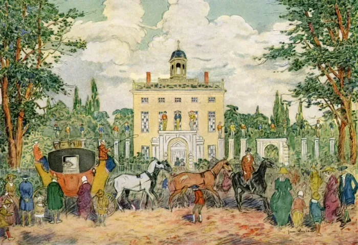 Framed Print : Timothy Dexter House, Newburyport, Massachusetts, USA, c18th century (1921). Artist: James Preston Framed Print : Timothy Dexter House, Newburyport, Massachusetts, USA, c18th century (1921). Artist: James Preston
