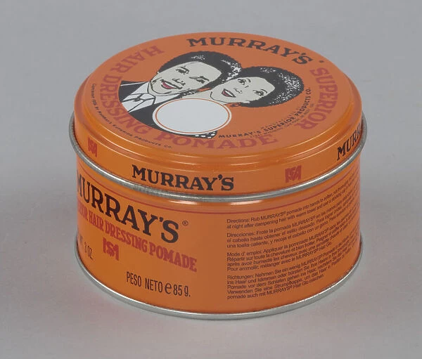 Tin of Murrays Superior Hair Dressing Pomade, 2014. Creator: Murray s
