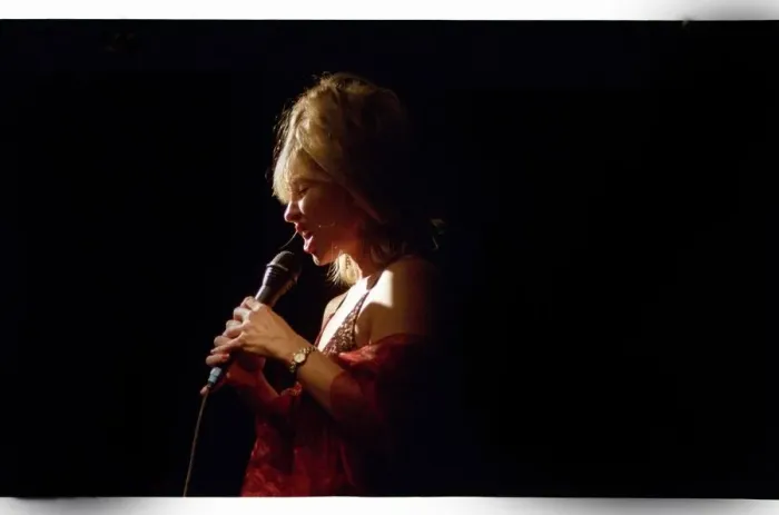 Framed Print : Tina May, Ronnie Scotts, Soho, London, 2004. Artist: Brian O Connor Framed Print : Tina May, Ronnie Scotts, Soho, London, 2004. Artist: Brian O Connor
