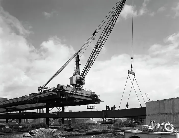 Framed Print : Tinsley Viaduct under construction, Meadowhall, near Sheffield, South Yorkshire, 1967 Framed Print : Tinsley Viaduct under construction, Meadowhall, near Sheffield, South Yorkshire, 1967