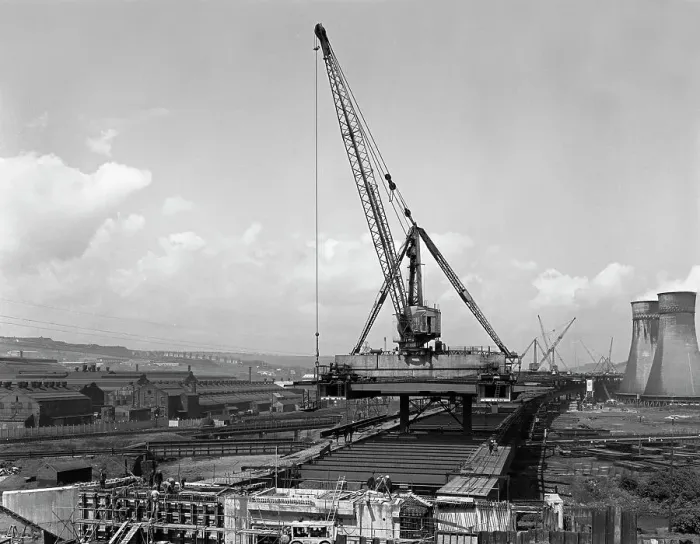 Framed Print : Tinsley Viaduct under construction, Meadowhall, near Sheffield, South Yorkshire, 1967 Framed Print : Tinsley Viaduct under construction, Meadowhall, near Sheffield, South Yorkshire, 1967
