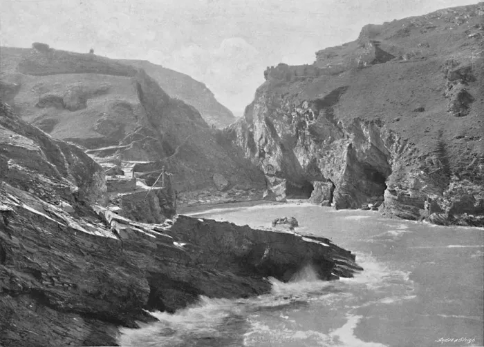 Framed Print : Tintagel Castle, c1896. Artist: Frith & Co Framed Print : Tintagel Castle, c1896. Artist: Frith & Co