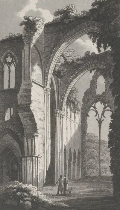Framed Print : Tintern Abbey, from Remarks on a Tour to North and South Wales, in the year 1797, January 1, 1800. Creator: John Hill Framed Print : Tintern Abbey, from Remarks on a Tour to North and South Wales, in the year 1797, January 1, 1800. Creator: John Hill