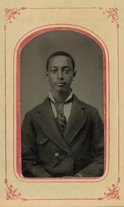 Framed Print : Tintype of a man, 1856-1900. Creator: Unknown Framed Print : Tintype of a man, 1856-1900. Creator: Unknown