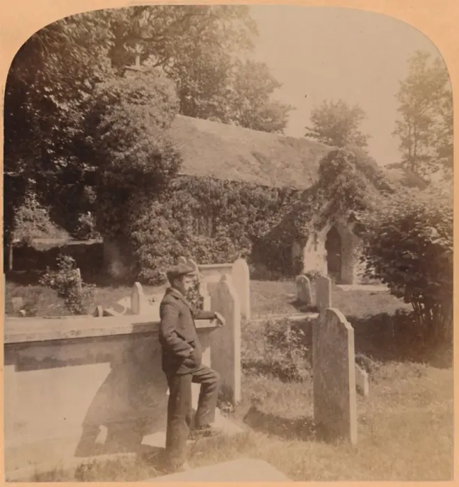Framed Print : The tiny Norman Church, quaintest spot in England, Bonchurch, Isle of Wight, 1900 Framed Print : The tiny Norman Church, quaintest spot in England, Bonchurch, Isle of Wight, 1900