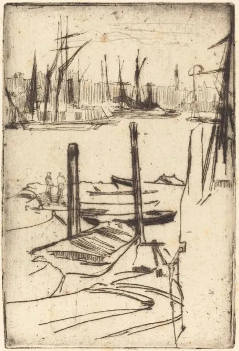 Framed Print : The Tiny Pool, 1876 / 1878. Creator: James Abbott McNeill Whistler Framed Print : The Tiny Pool, 1876 / 1878. Creator: James Abbott McNeill Whistler