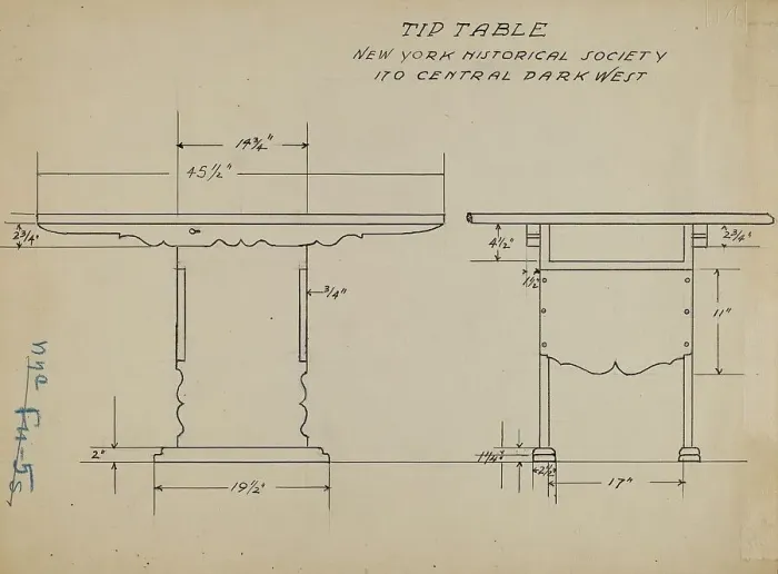 Framed Print : Tip Table, 1935 / 1942. Creator: Unknown Framed Print : Tip Table, 1935 / 1942. Creator: Unknown