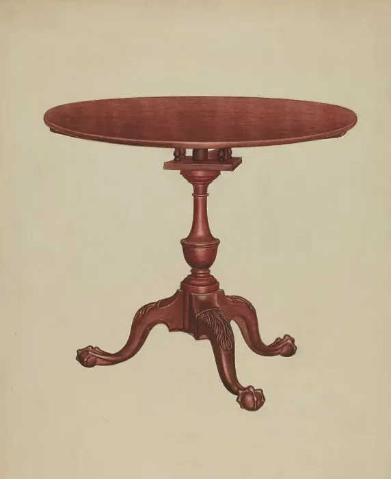 Framed Print : Tip-top-table, 1937. Creator: Frank Wenger Framed Print : Tip-top-table, 1937. Creator: Frank Wenger