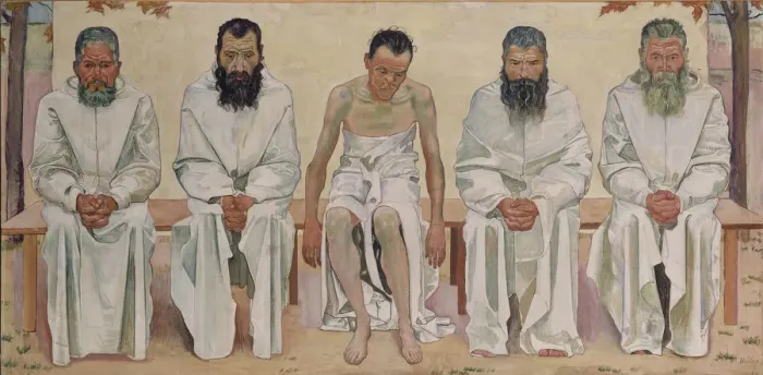 Framed Print : Tired of Life, after 1892. Artist: Hodler, Ferdinand (1853-1918)