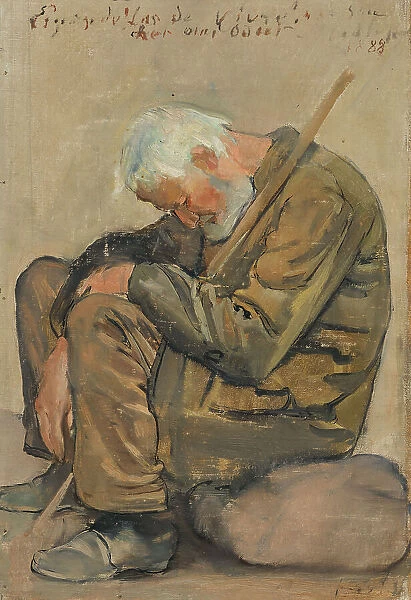 The tired of life. study, 1887. Creator: Hodler, Ferdinand (1853-1918)