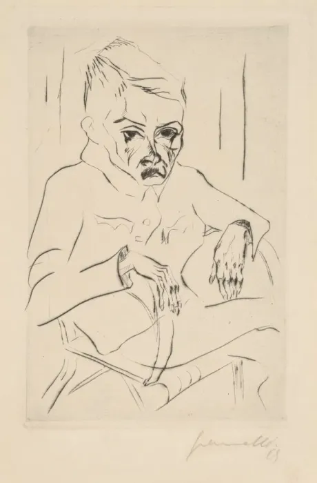 Framed Print : Tired Soldier I, 1919. Creator: Walter Gramatté Framed Print : Tired Soldier I, 1919. Creator: Walter Gramatté