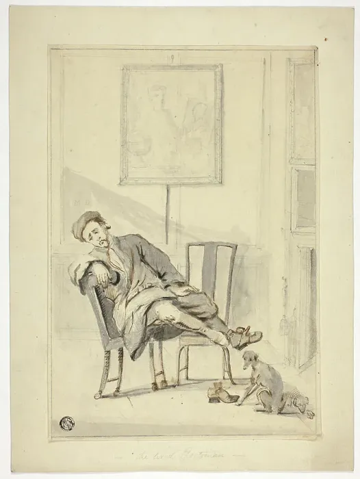 Framed Print : The Tired Sportsman, n.d. Creator: Unknown Framed Print : The Tired Sportsman, n.d. Creator: Unknown