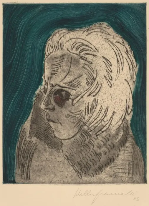 Framed Print : Tired Woman, Sonia Gramatte(Müder Madchenkopf, Sonia Gramatte), 1923 Framed Print : Tired Woman, Sonia Gramatte(Müder Madchenkopf, Sonia Gramatte), 1923