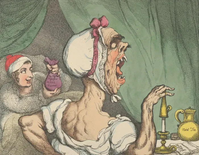 Framed Print : A Tit Bit for a Strong Stomach, June 20, 1809. June 20, 1809. Creator: Thomas Rowlandson Framed Print : A Tit Bit for a Strong Stomach, June 20, 1809. June 20, 1809. Creator: Thomas Rowlandson