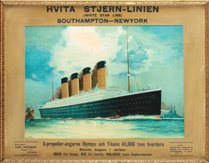 Framed Print : Titanic & Olympic, c. 1911. Artist: Mann, James Scrimgeour (1883-1946) Framed Print : Titanic & Olympic, c. 1911. Artist: Mann, James Scrimgeour (1883-1946)